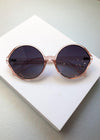 A.J. MORGAN Last Dance Round Clear Pink Sunnies-Hand In Pocket