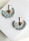 Semarang Fringe Periwinkle Drop Earrings-Hand In Pocket