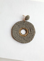 Lailani Grey Beaded and Gold Embroidered Drops-Hand In Pocket