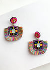 Makaha Rainbow Jeweled Drop Earrings-Hand In Pocket