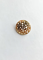Gold Aperature Post Earrings-Hand In Pocket