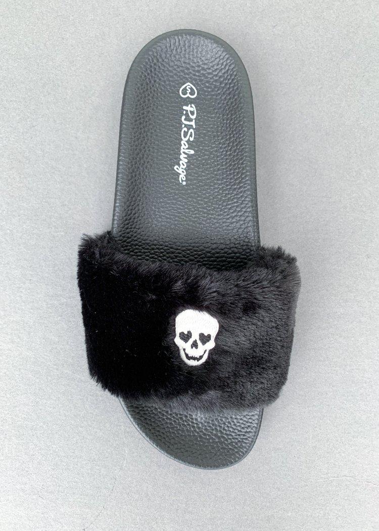 PJ Salvage Skull Slipper Slides ***FINAL SALE***-Hand In Pocket