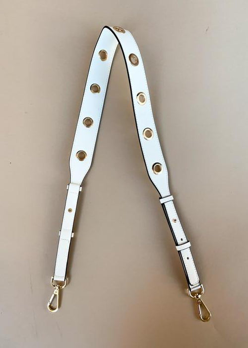 Clearly White Grommet Bag Strap-***FINAL SALE***-Hand In Pocket