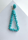 Palancar Triangular Turquoise Beaded Drops-***FINAL SALE***-Hand In Pocket