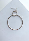 Reynolds Thin Double Gold Hoops-Hand In Pocket