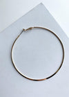 Khloe Thin Oversized Gold Hoops-Hand In Pocket