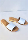 Matisse White Tiki Sandals-Hand In Pocket
