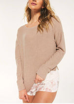 Z Supply Leila Rib Long Sleeve-Hand In Pocket