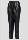 Blank NYC No Guidance Leather Jogger - Black-***FINAL SALE***-Hand In Pocket