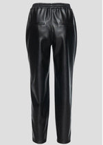 Blank NYC No Guidance Leather Jogger - Black-***FINAL SALE***-Hand In Pocket