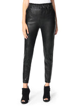 Joes Jeans Faux Leather Paperbag Pant - Jet Black-Hand In Pocket