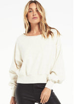 Z Supply Allie Speckled Sweatshirt ***FINAL SALE***-Hand In Pocket