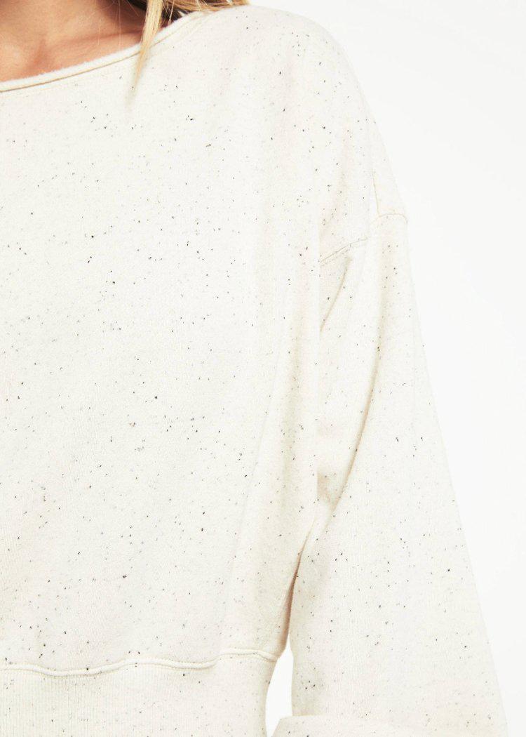 Z Supply Allie Speckled Sweatshirt ***FINAL SALE***-Hand In Pocket