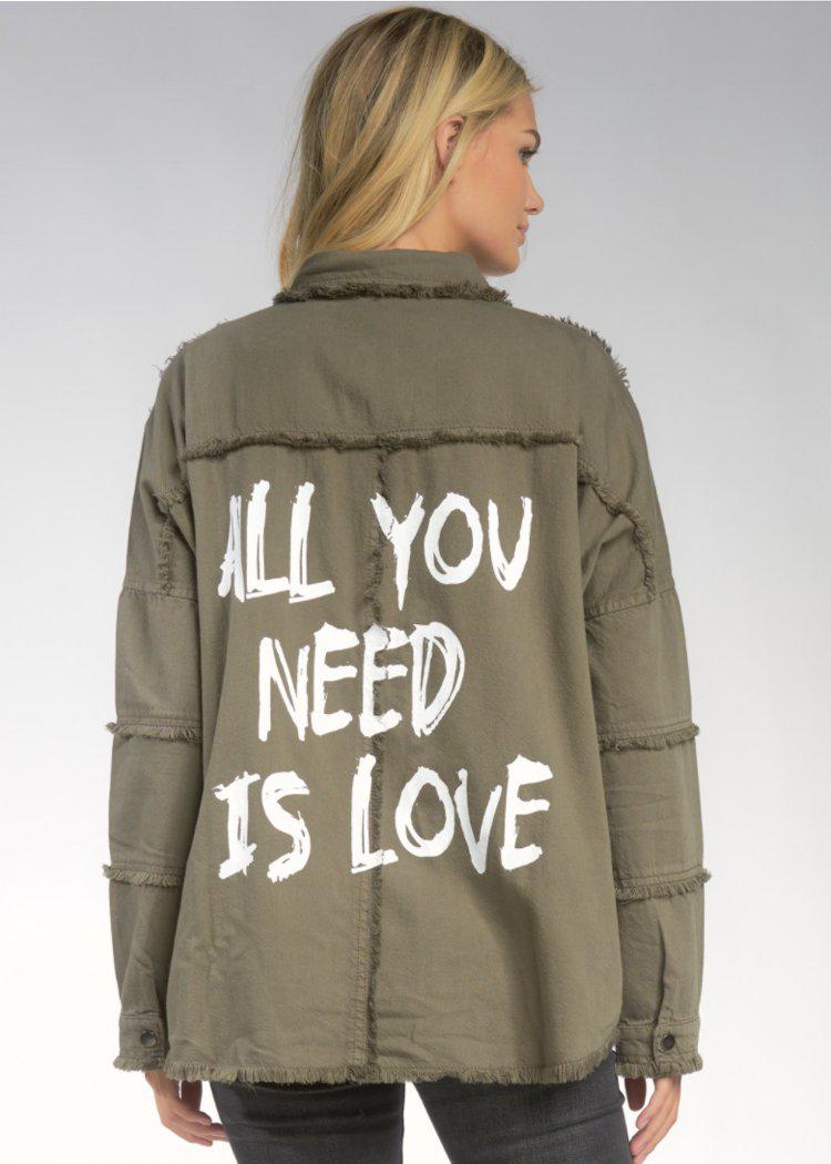 Elan All You Need Is Love Jacket ***FINAL SALE***-Hand In Pocket