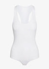 Commando Luxury Racer Back Bodysuit - White-Hand In Pocket