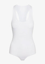 Commando Luxury Racer Back Bodysuit - White-Hand In Pocket