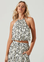 ASTR the Label Cecile Abstract Print Sleeveless Top-***FINAL SALE***-Hand In Pocket