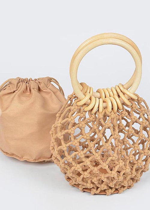 Corda Crochet Mini Bucket Bag-Hand In Pocket