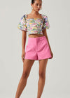 ASTR THE LABEL LIN CROP TOP-Hand In Pocket