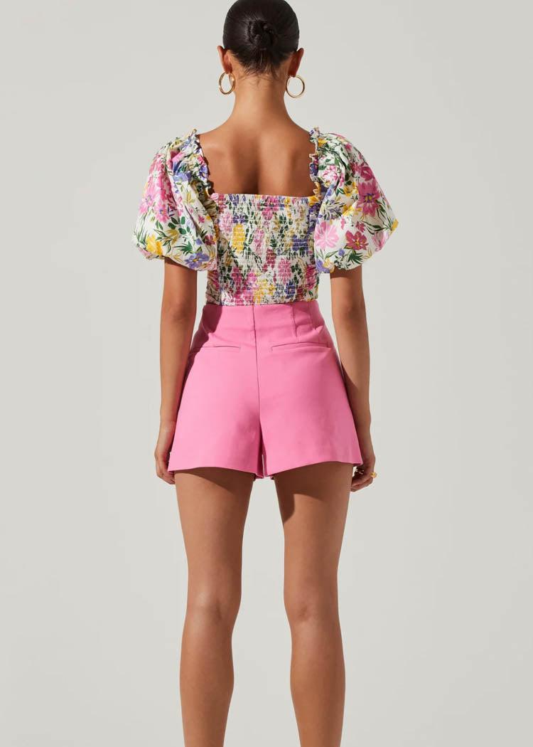 ASTR THE LABEL LIN CROP TOP-Hand In Pocket