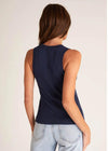 Z Supply Sirena Rib Tank - Captain Navy-Hand In Pocket