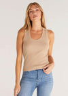 Z Supply Sirena Rib Tank - Driftwood-Hand In Pocket