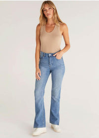 Z Supply Sirena Rib Tank - Driftwood-Hand In Pocket