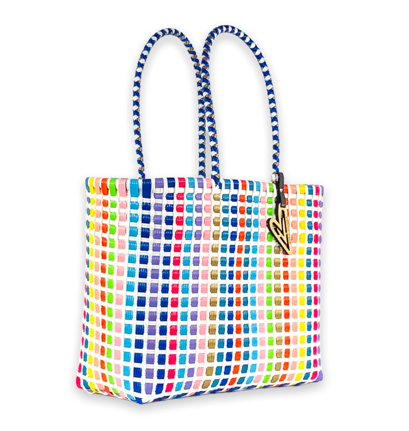 Maria Victoria Macaw Handwoven Tote Small-Hand In Pocket