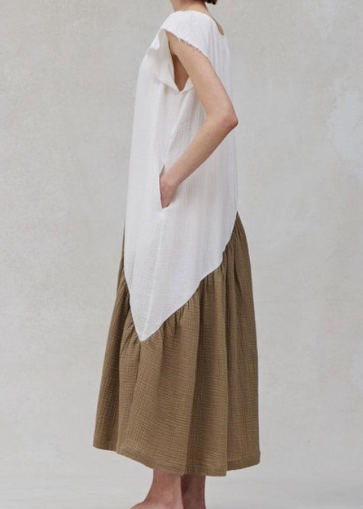 Kerri Color Block Maxi Dress-Hand In Pocket