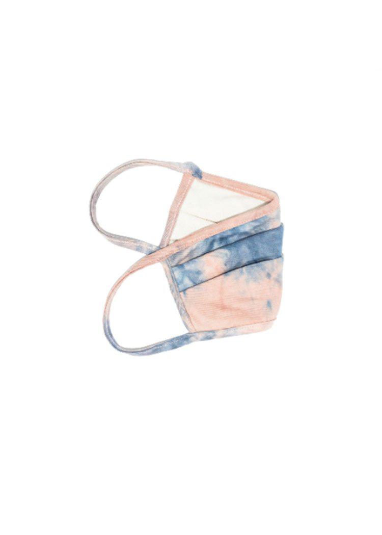 Tie Dye Washable Face Mask-Blue-Hand In Pocket