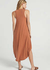 Z Supply Reverie Midi Dress - Vintage Brown-Hand In Pocket