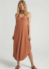 Z Supply Reverie Midi Dress - Vintage Brown-Hand In Pocket