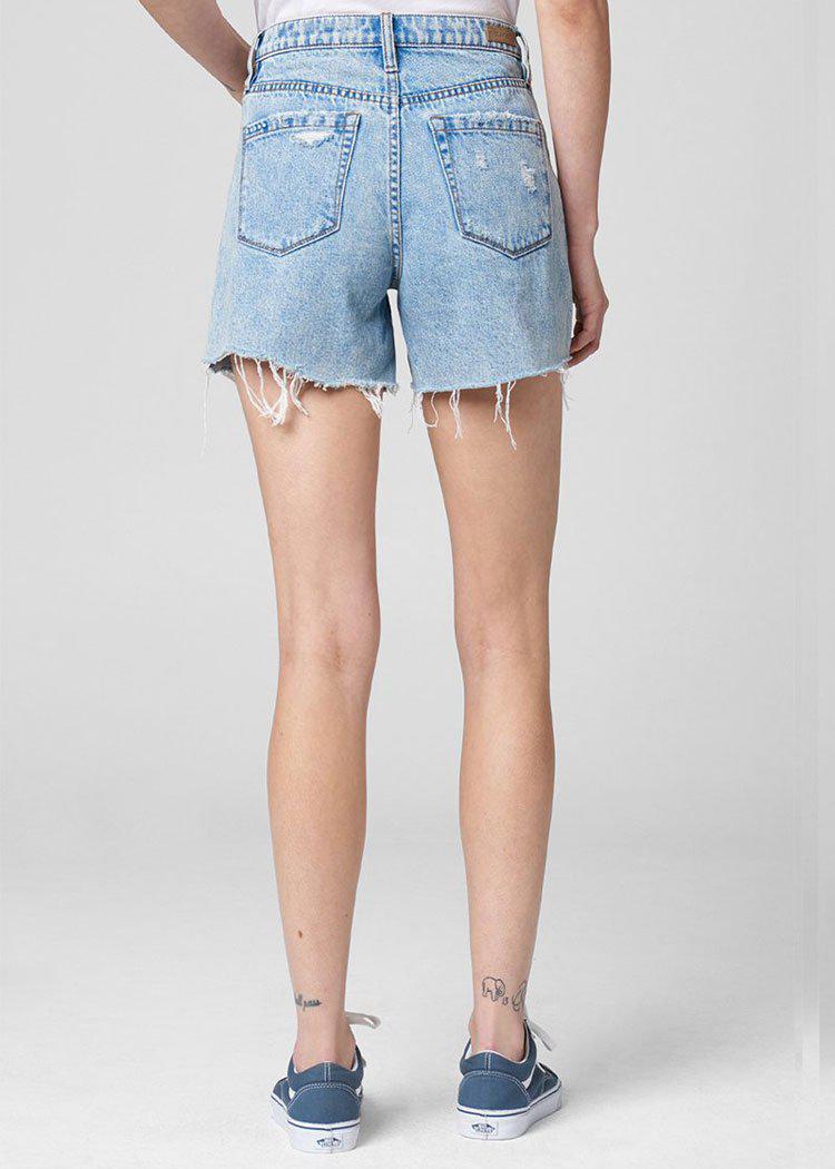 Blank NYC High Rise Mom Jean Shorts - Acid Trip-***FINAL SALE***-Hand In Pocket