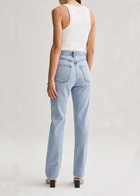 Agolde Lana Mid Rise Vintage Straight - Riptide-***FINAL SALE***-Hand In Pocket