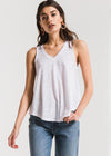 Z Supply Airy Slub Vagabond Tank - White-Hand In Pocket