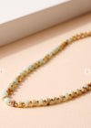 Arta Loop-Short Beaded Necklace-Mint ***FINAL SALE***-Hand In Pocket