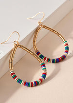 Larissa Beaded Hoops-Multi-***FINAL SALE***-Hand In Pocket