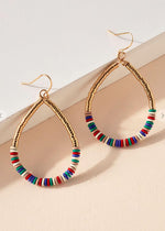 Larissa Beaded Hoops-Multi-***FINAL SALE***-Hand In Pocket