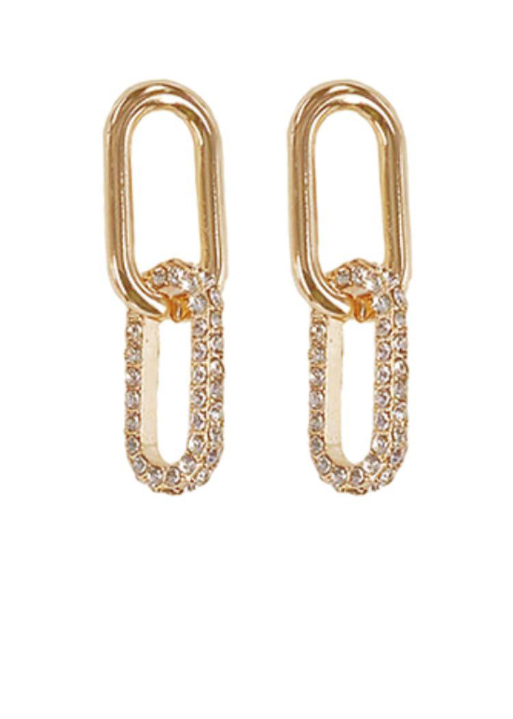 Everly Bejeweled Link Earring Drops-Hand In Pocket