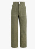 Joes Jeans "The Blake" Utility High Waisted Cropped Wide Leg Pant - Blitz-Hand In Pocket