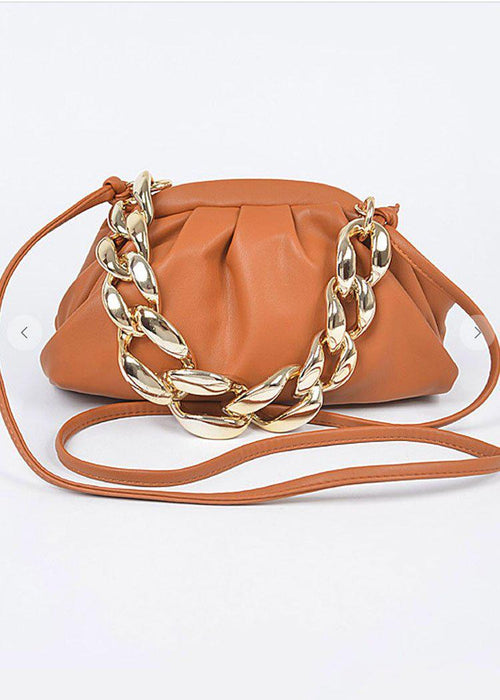 Cadence Slouchy Pouch Crossbody - Tan-Hand In Pocket