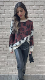 Elan Trento Leopard Sweater-***FINAL SALE***