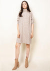THML Coppell Funnel Neck Sweater Dress-Hand In Pocket