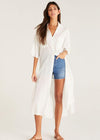 Lina Button Up Duster-Hand In Pocket