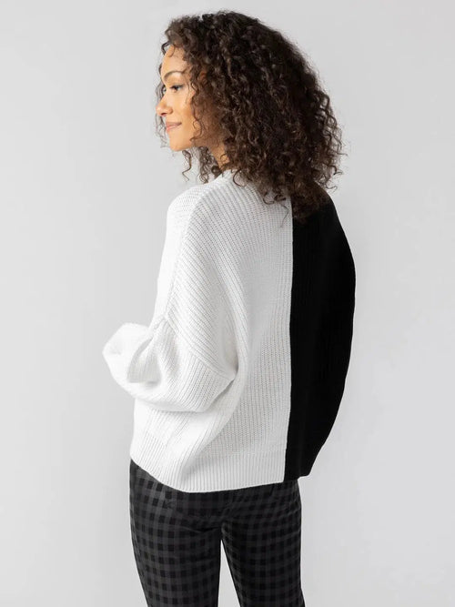 Sanctuary Half and Half Sweater-Hand In Pocket