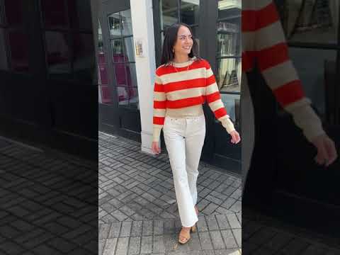 Milbank Striped Knit Top