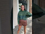 RD Style Ramona Ombre Crewneck Sweater- Green