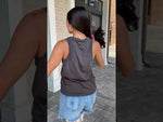 Chaser Washed Black Crew-Neck Muscle Tank-***FINAL SALE***