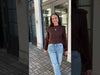 525 America Cable Knit Strong Shoulder Sweater- Mink ***FINAL SALE***