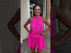 Cassidy Halter Romper- Pink